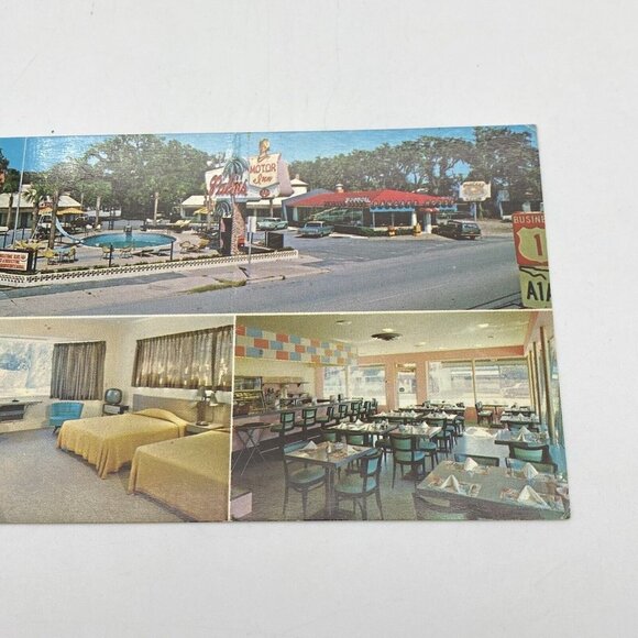 Vintage Palms Motor Inn Hotel FL ￼ Postcard St Augustine Florida‎ Unposted 1960s - Picture 3 of 8